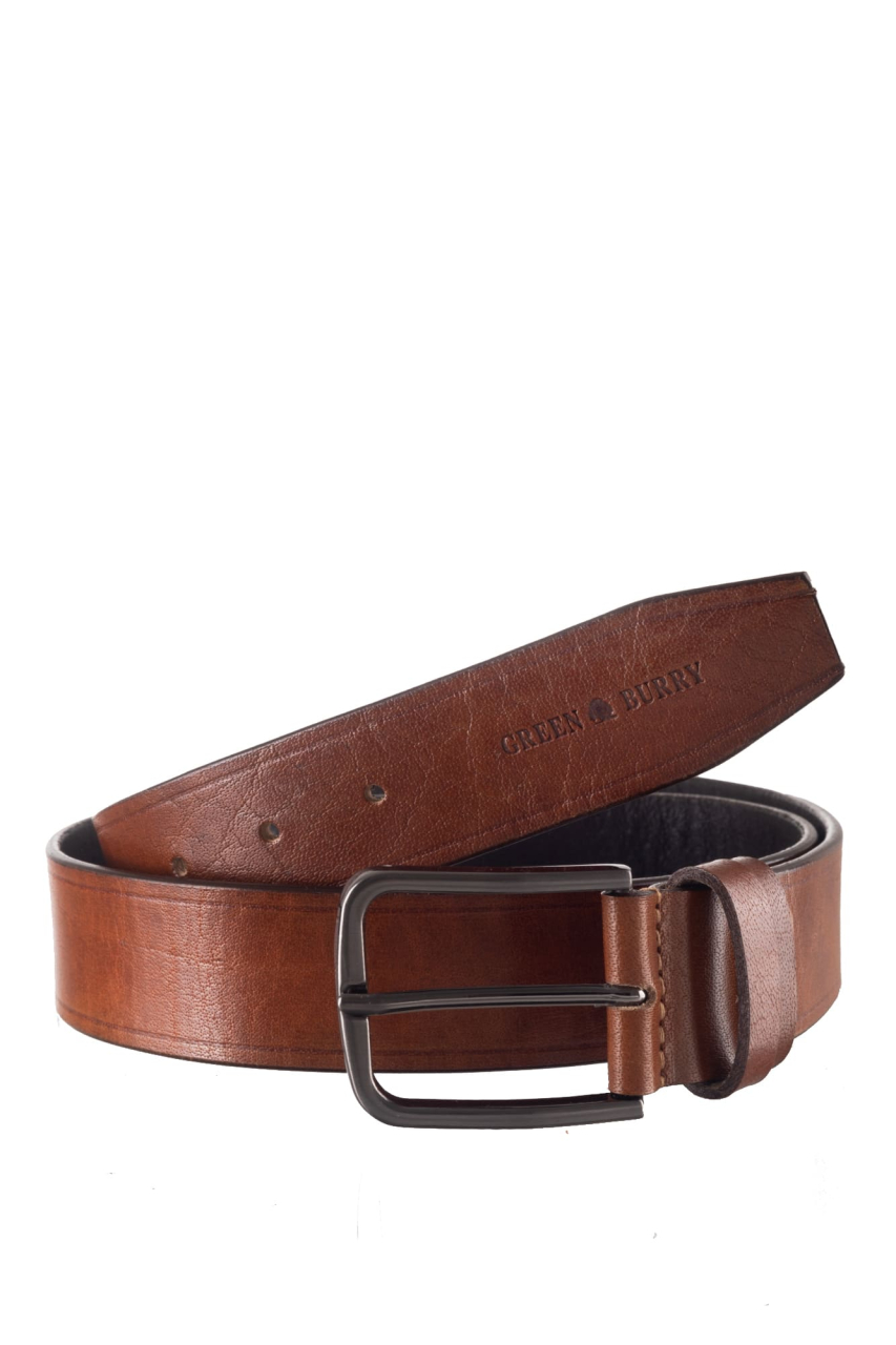 GB-Buff Full Grain Belt cognac 125 cm