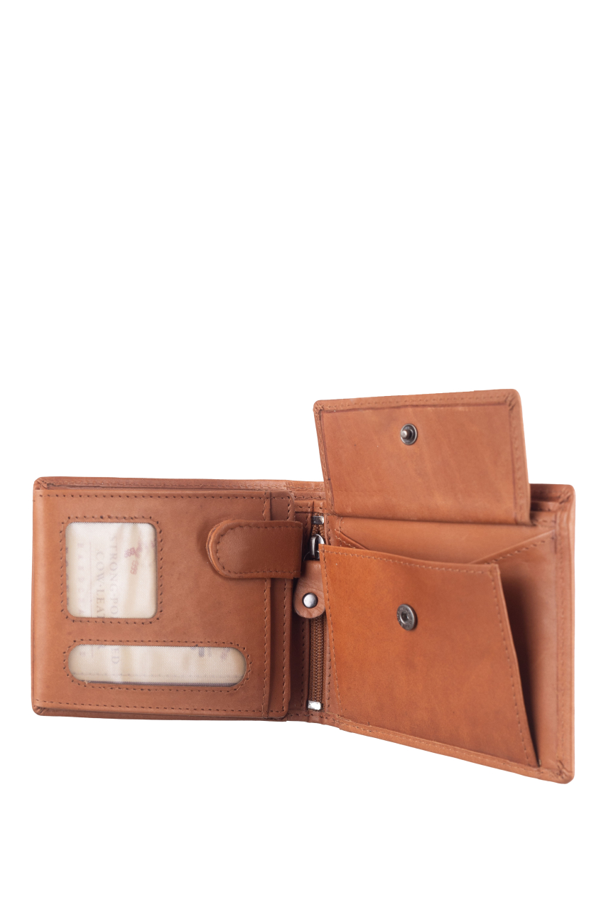 Basic Scheintasche RFID  cognac