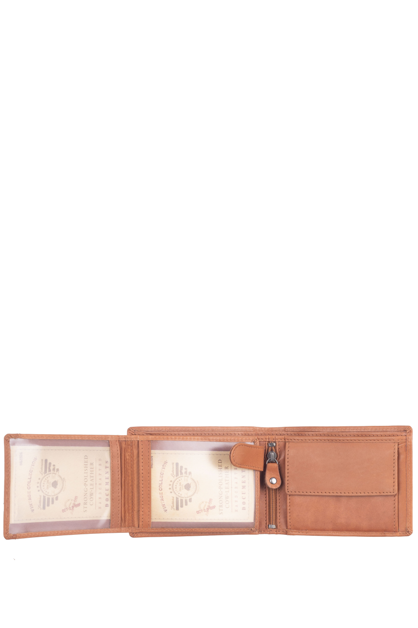 Basic Scheintasche RFID  cognac