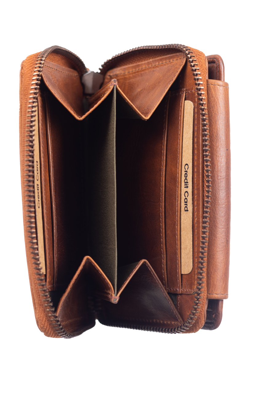 Newport RV-Damenbörse RFID caramel