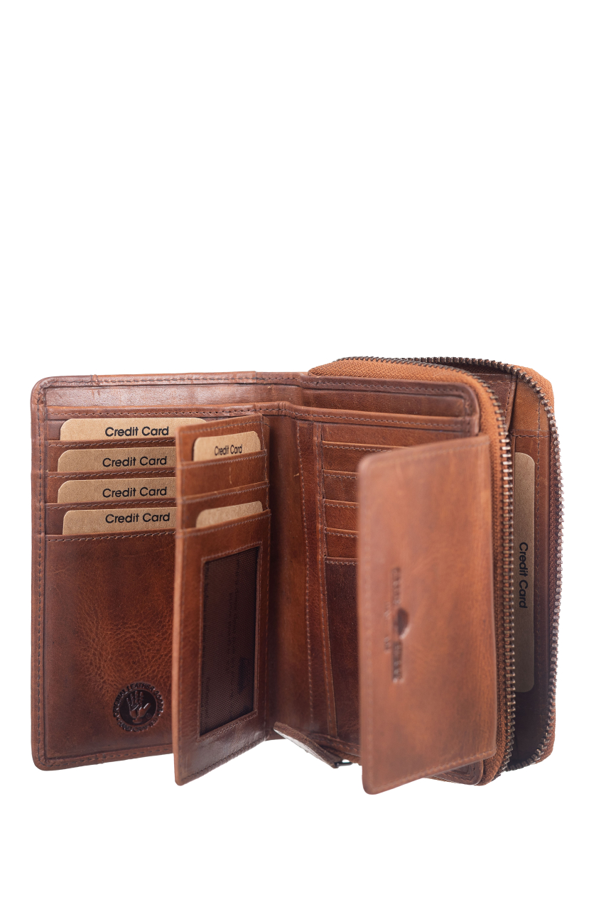 Newport RV-Damenbörse RFID caramel