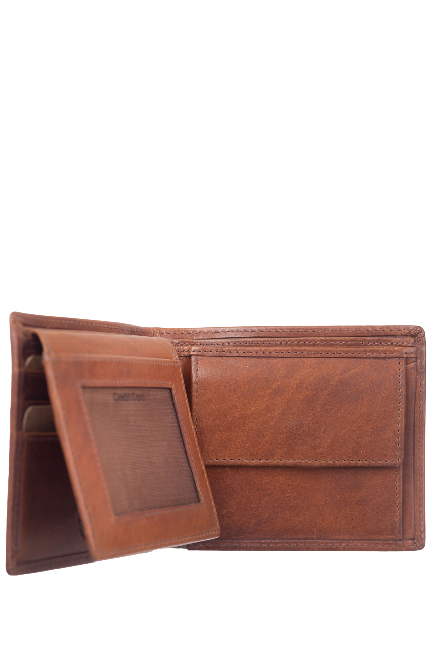 Newport Scheintasche 2tlg. RFID caramel