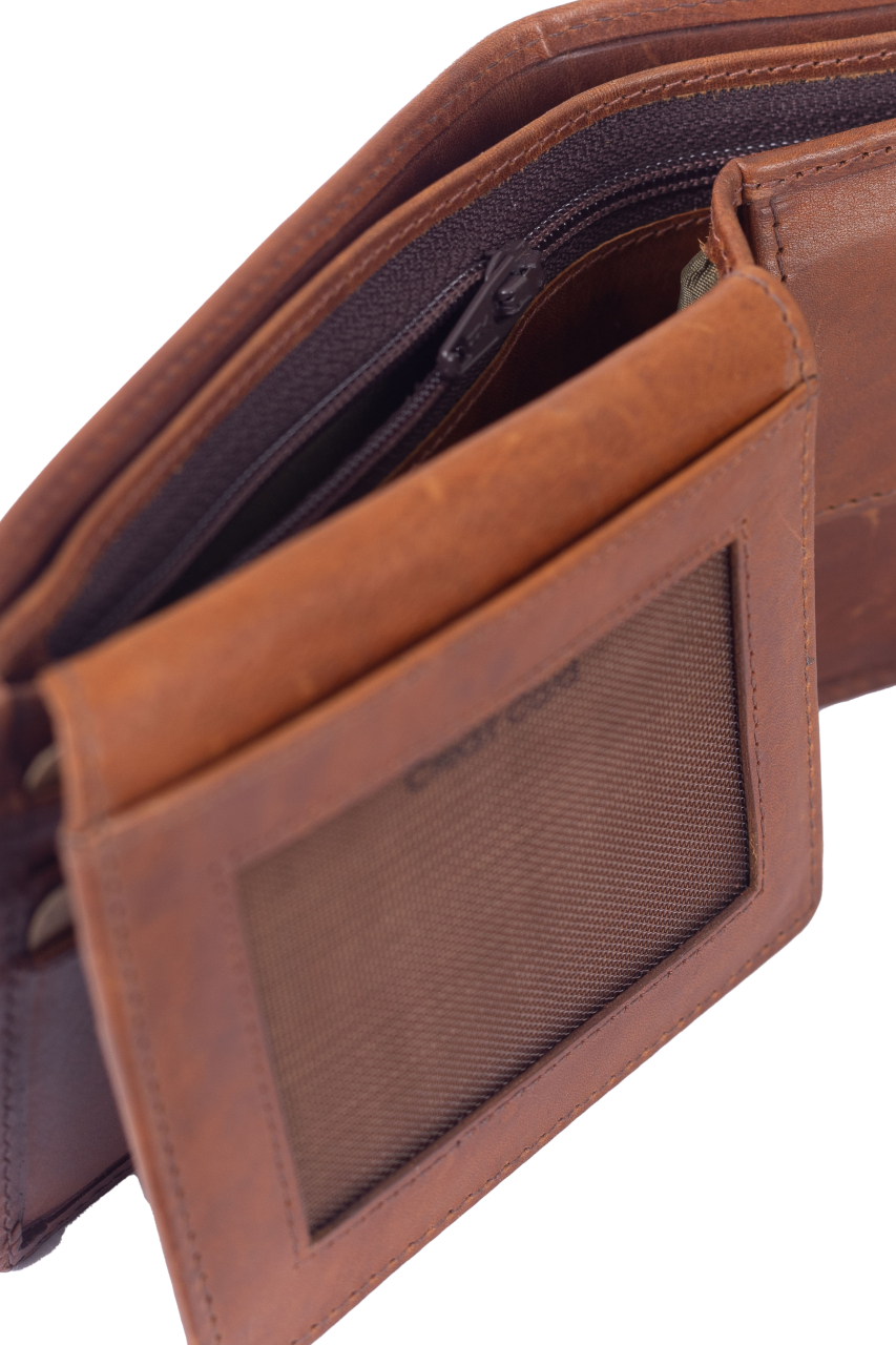 Newport Scheintasche 2tlg. RFID caramel