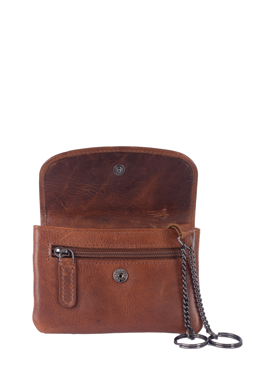 Newport Schlüsseltasche RFID caramel