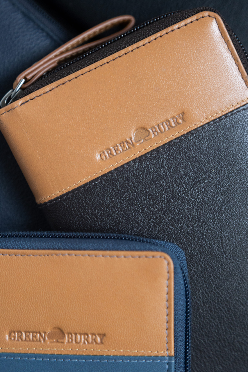 DUETT  RV-Damen Langbörse black/tan RFID