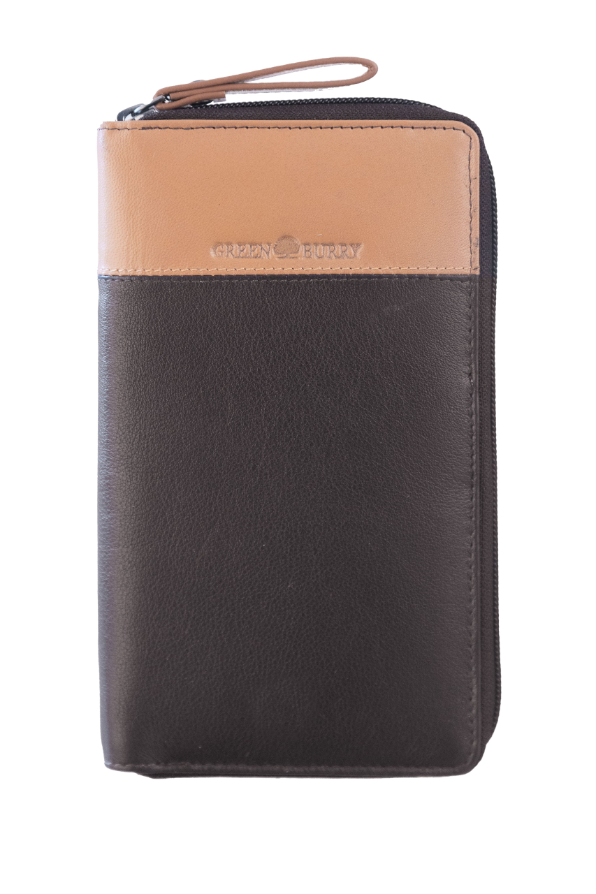 DUETT  RV-Damen Langbörse brown/tan RFID