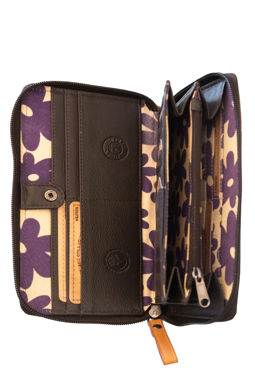 DUETT  RV-Damen Langbörse brown/tan RFID