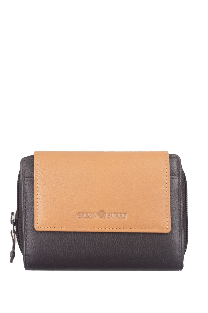 DUETT  RV-Damen Kombibörse brown/tan RFID