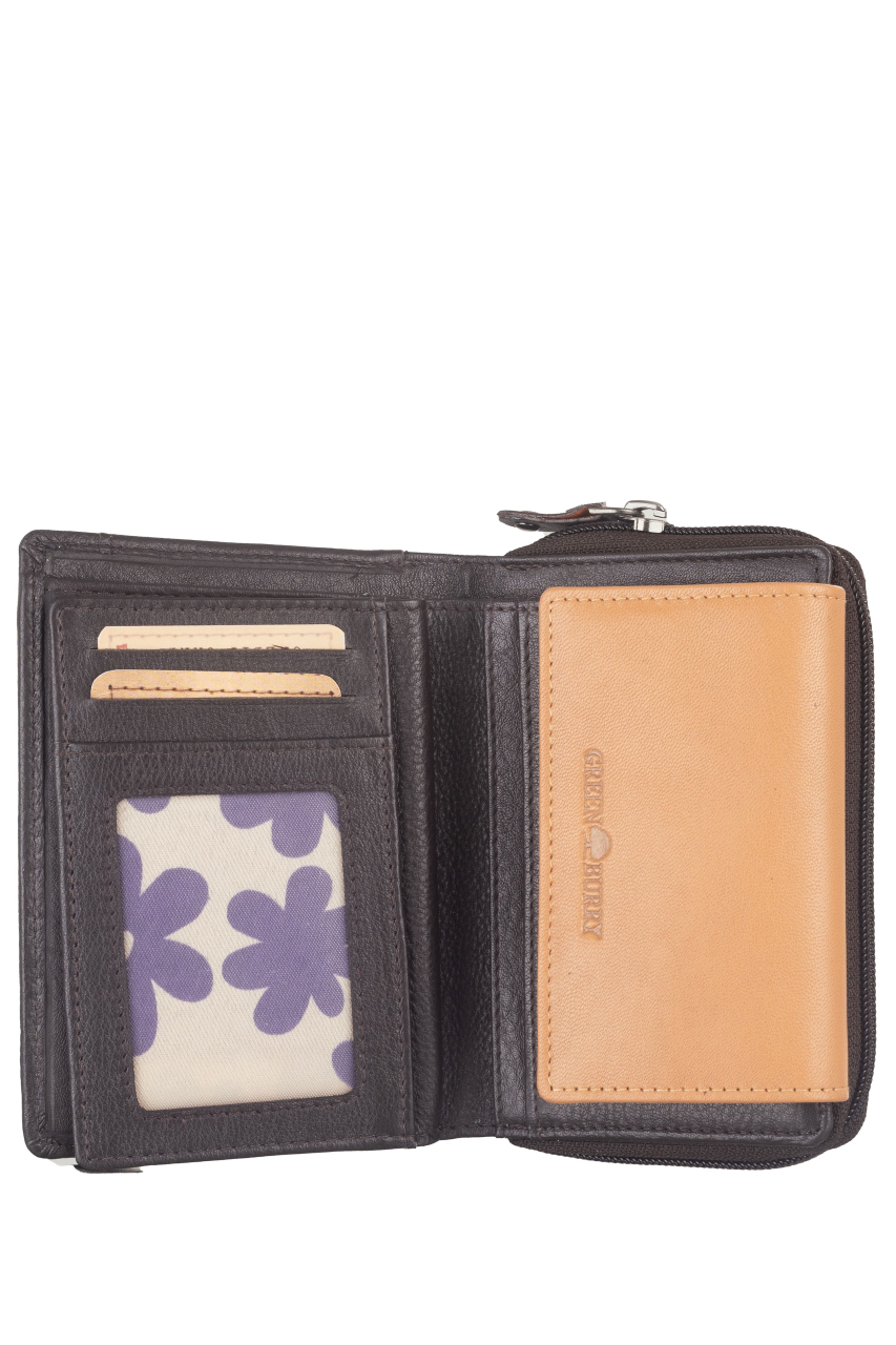 DUETT  RV-Damen Kombibörse brown/tan RFID