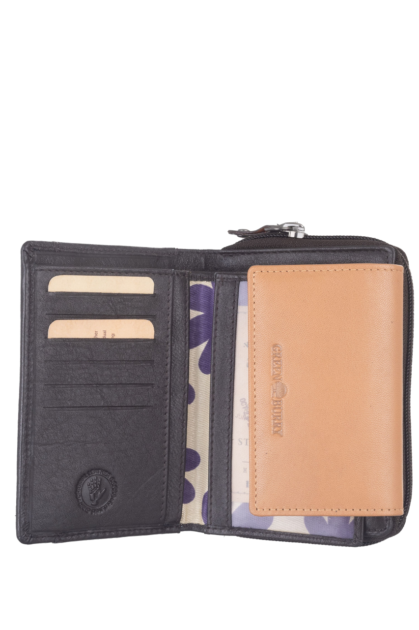 DUETT  RV-Damen Kombibörse brown/tan RFID