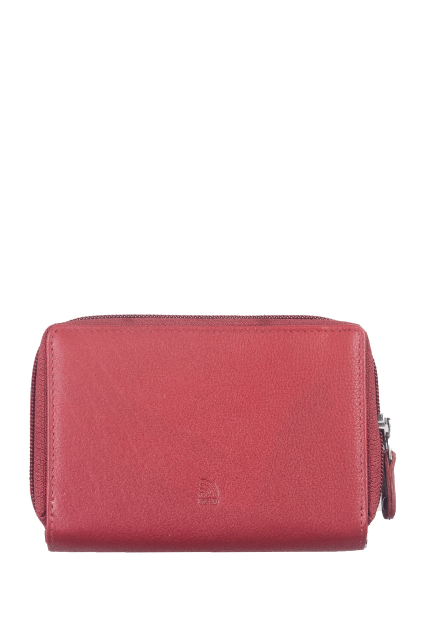 DUETT  RV-Damen Kombibörse red/tan RFID