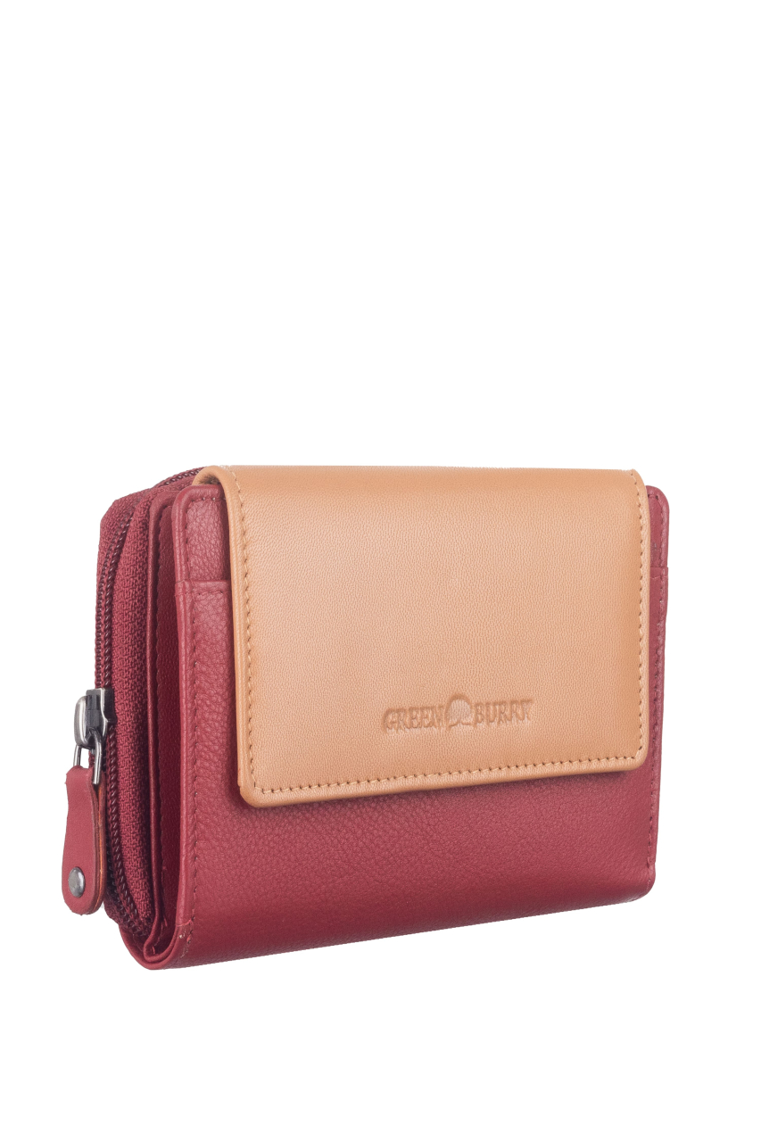 DUETT  RV-Damen Kombibörse red/tan RFID