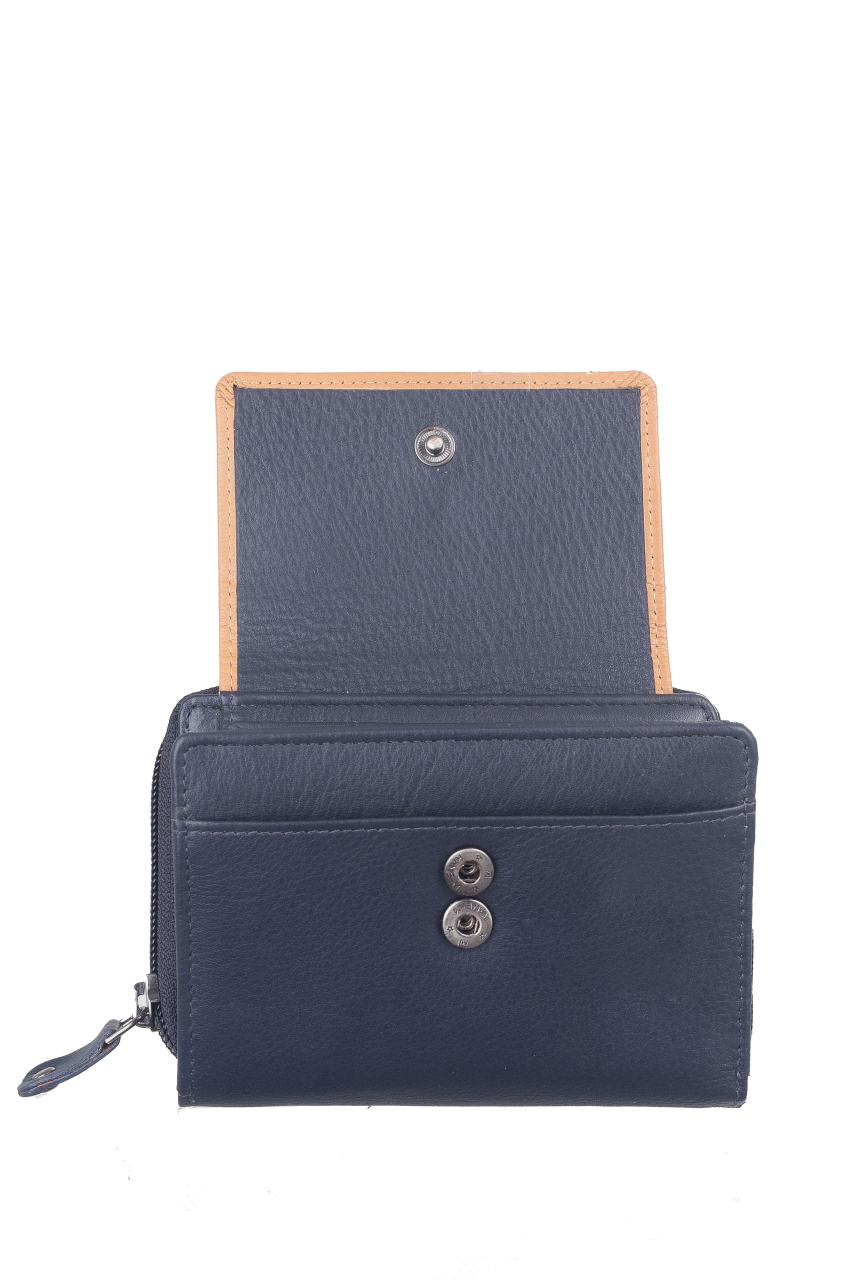 DUETT  RV-Damen Kombibörse navy blue/tan RFID