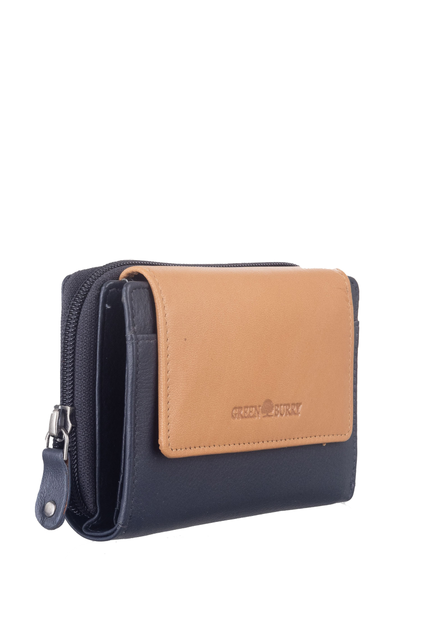 DUETT  RV-Damen Kombibörse navy blue/tan RFID