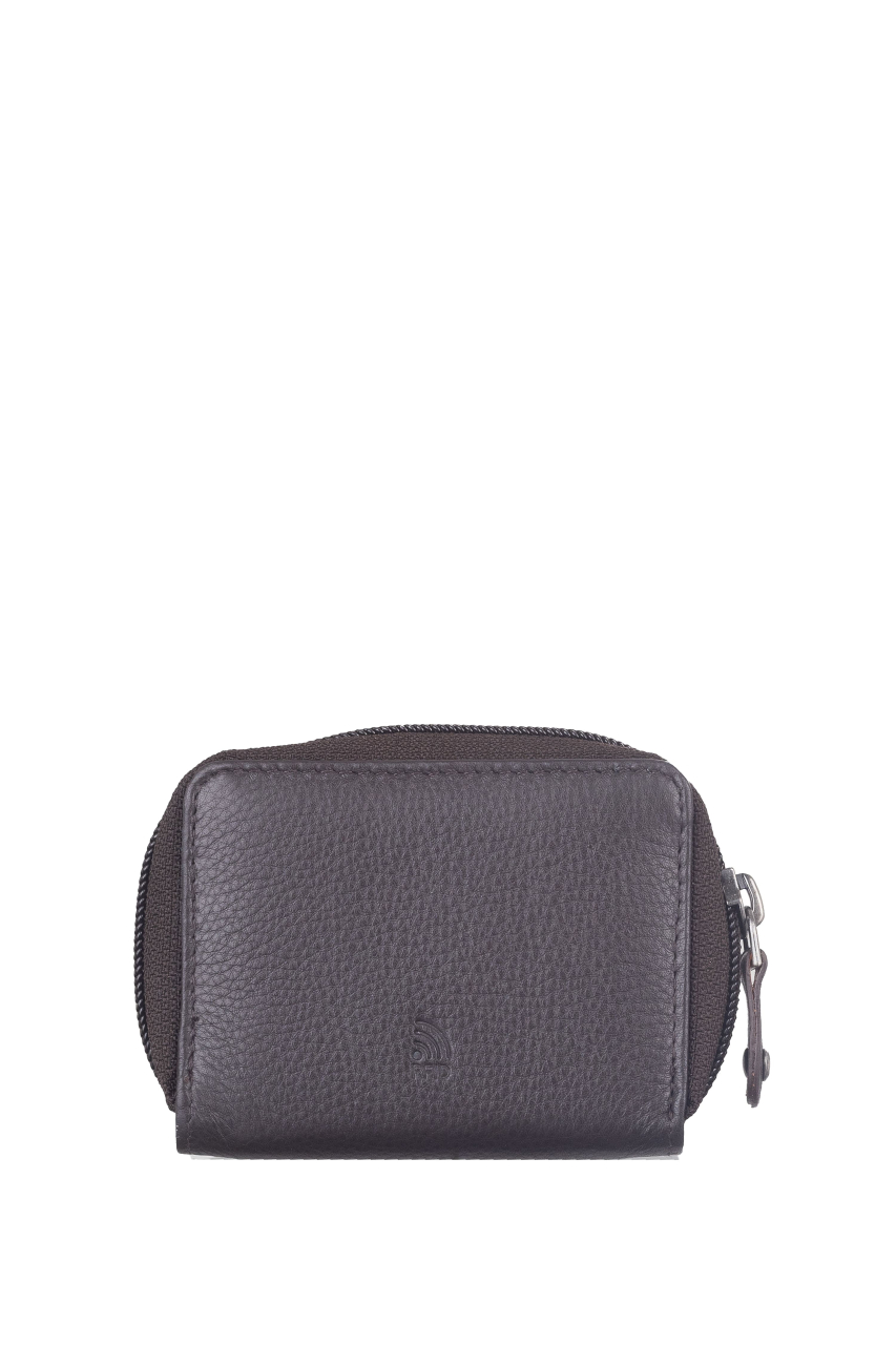 DUETT  RV- Minibörse brown/tan RFID