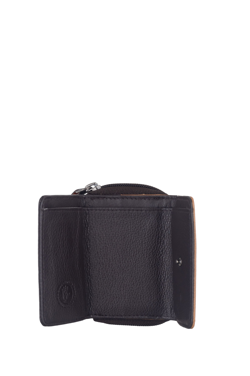 DUETT  RV- Minibörse brown/tan RFID