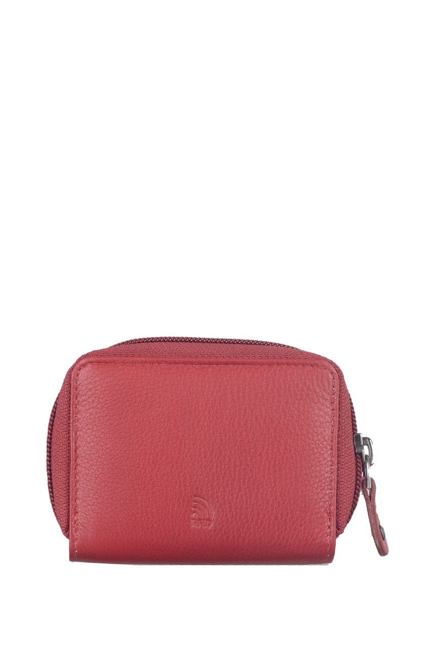 DUETT  RV- Minibörse red/tan RFID