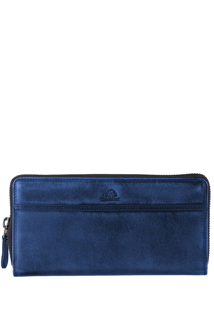Destressed RV-Damenbörse RFID navy blue