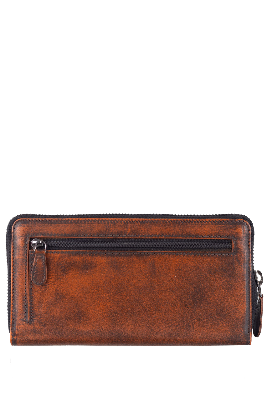 Destressed RV-Damenbörse RFID rusty orange