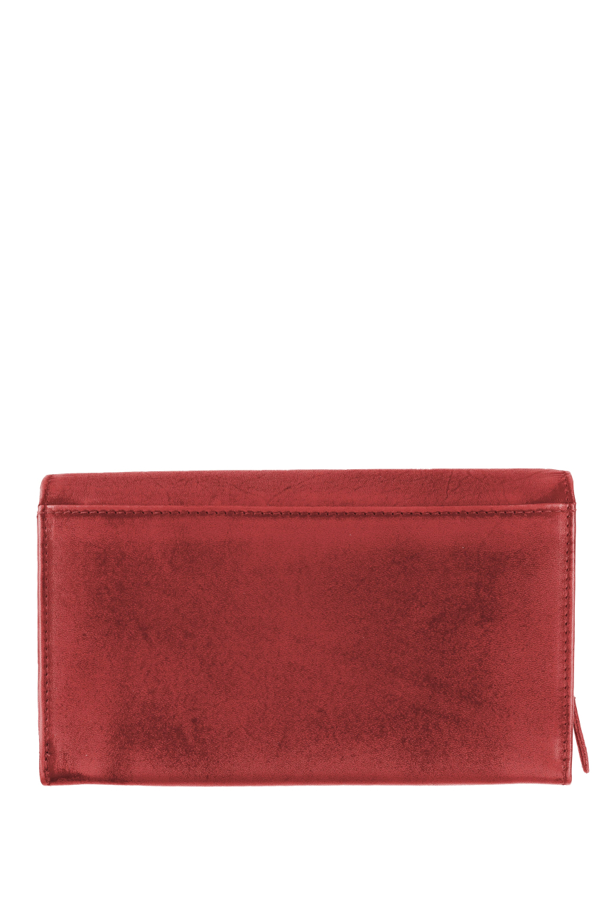 Destressed Damen Langbörse RFID deep red