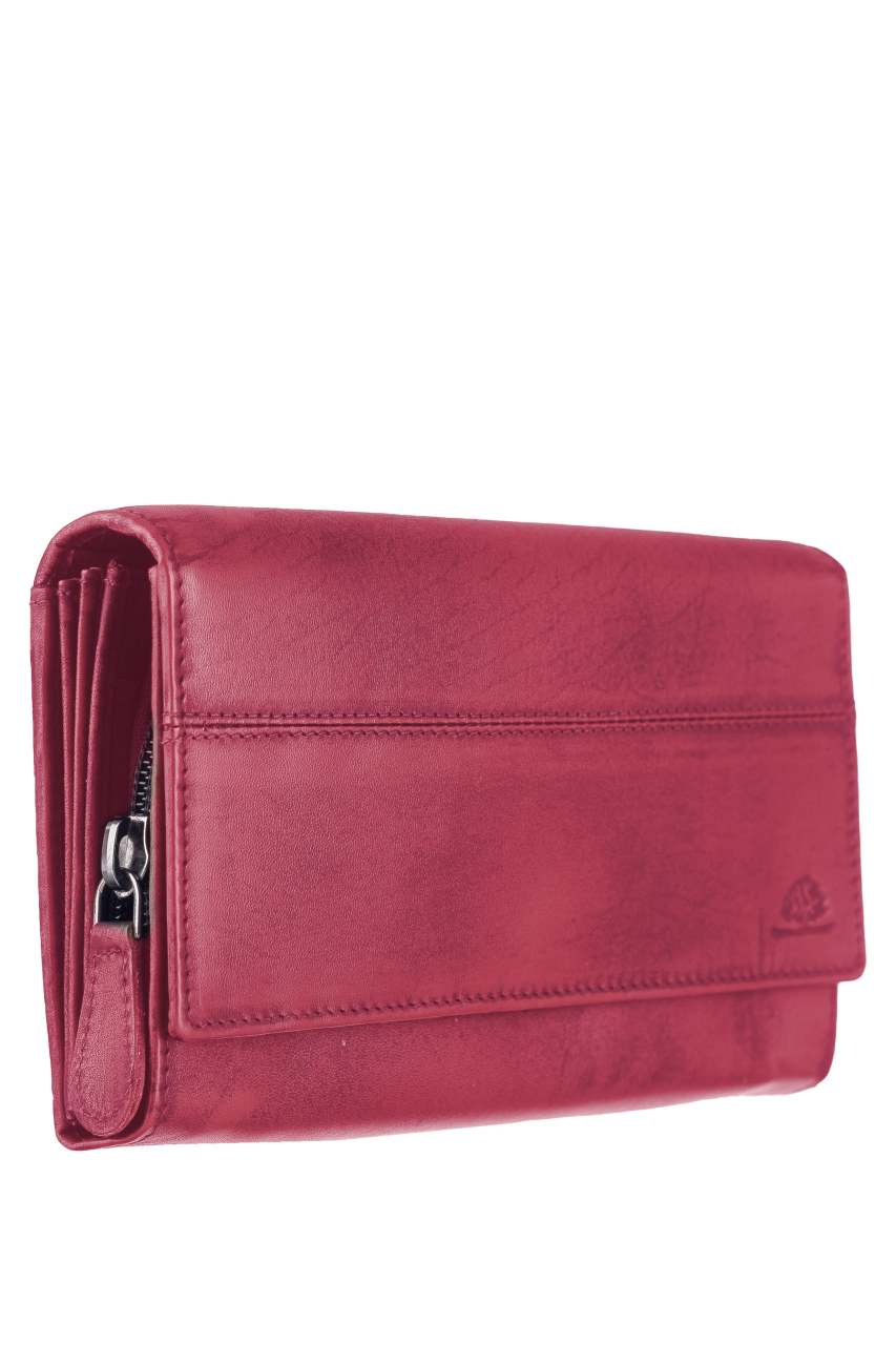 Destressed Damen Langbörse RFID deep red