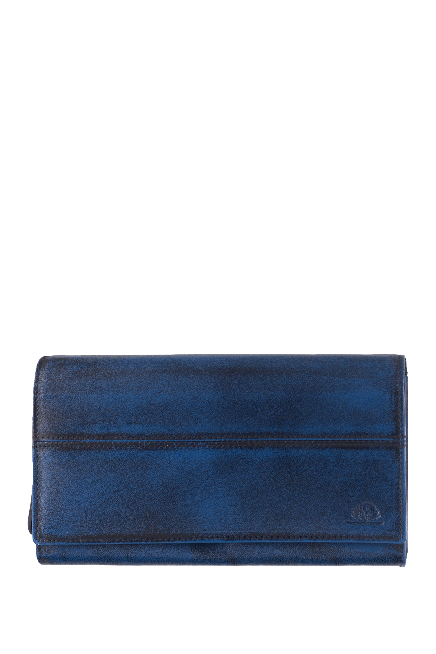 Destressed Damen Langbörse RFID navy blue