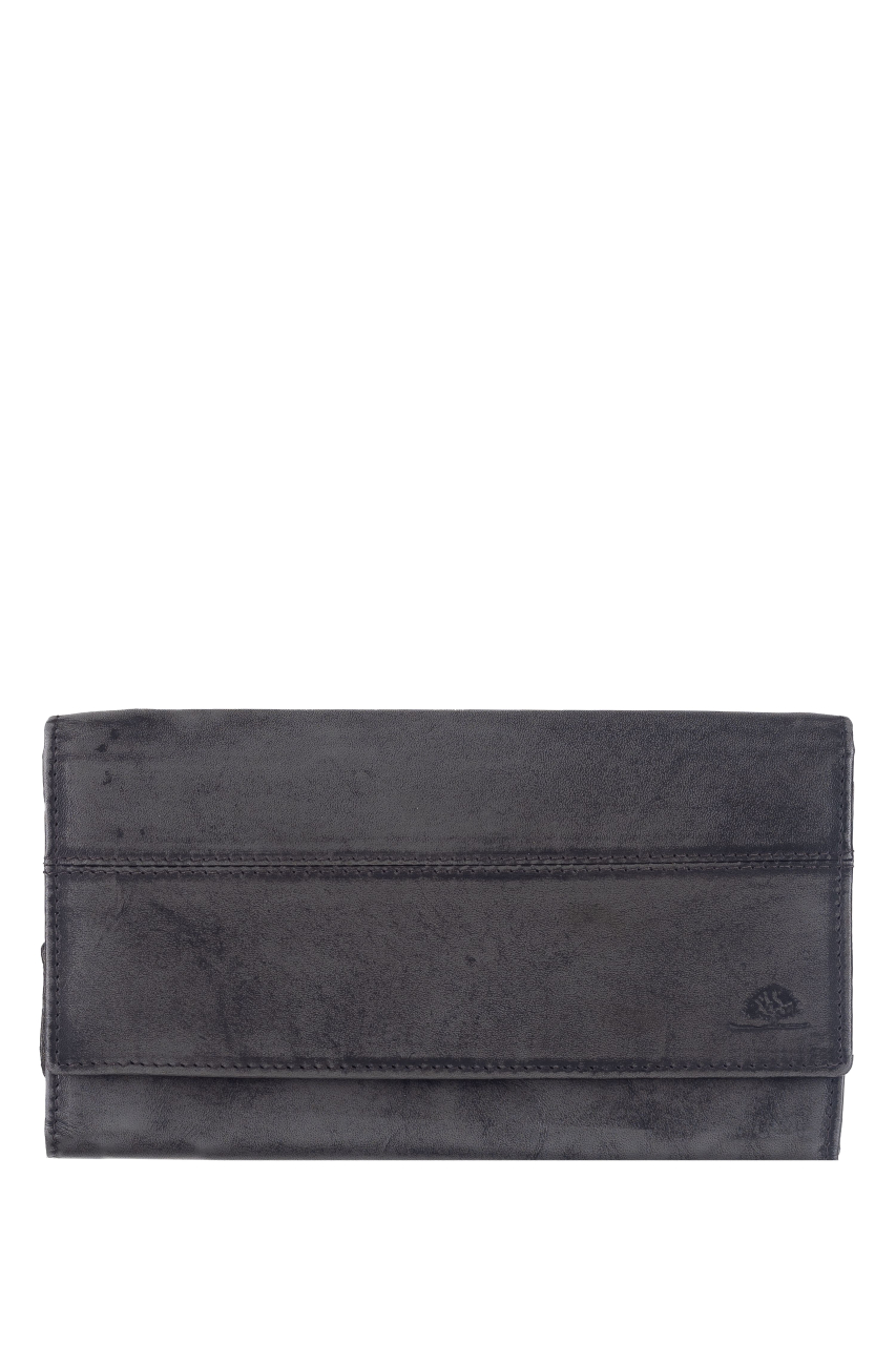 Destressed Damen Langbörse RFID silver grey