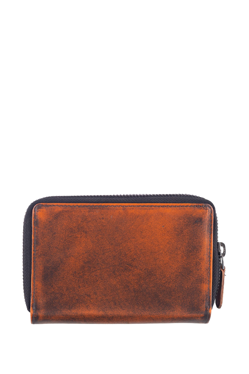 Destressed RV-Damenbörse RFID rusty orange