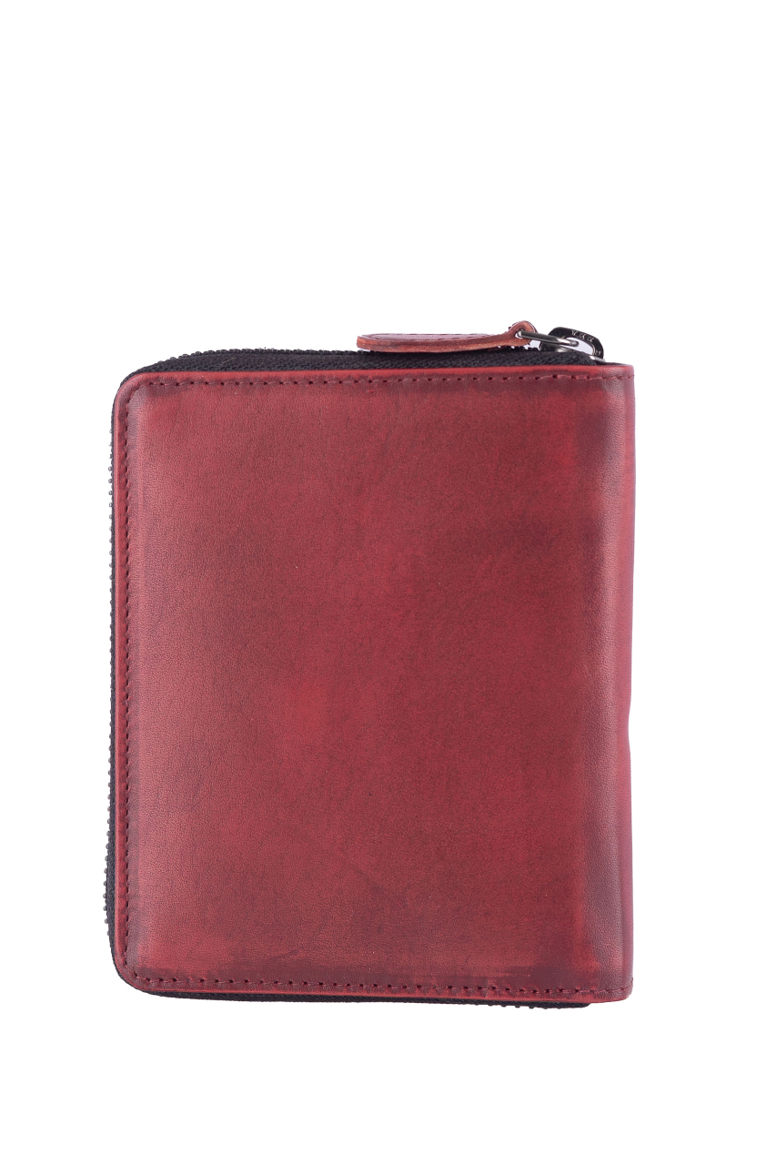 Destressed RV-Damenbörse RFID deep red