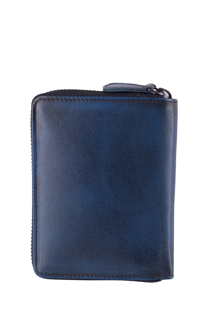 Destressed RV-Damenbörse RFID navy blue