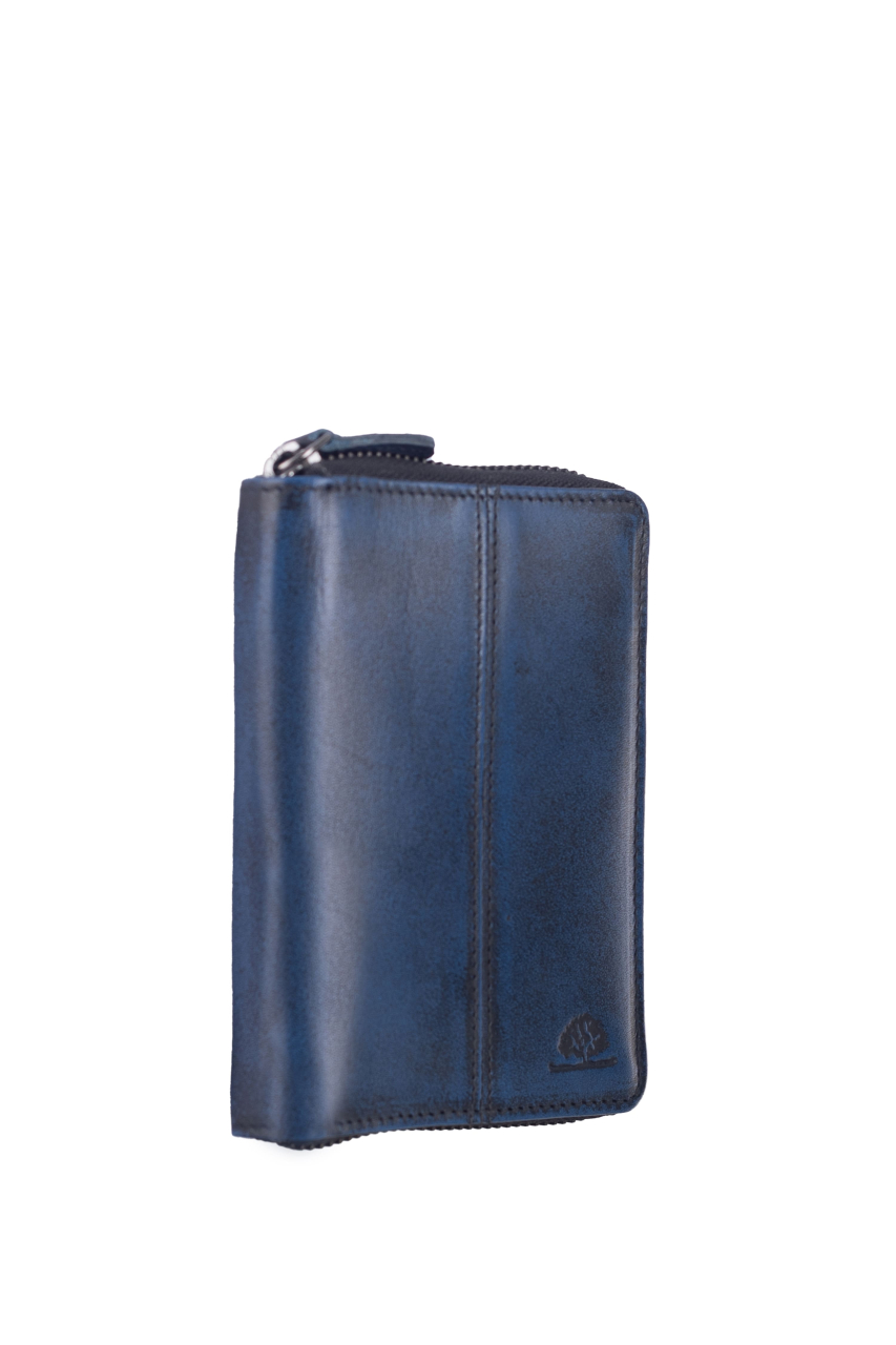 Destressed RV-Damenbörse RFID navy blue