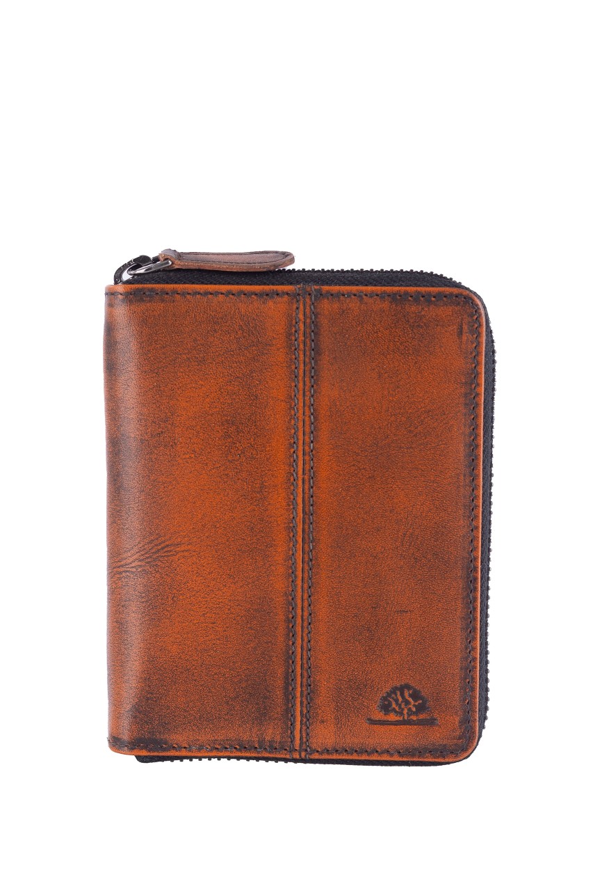 Destressed RV-Damenbörse RFID rusty orange