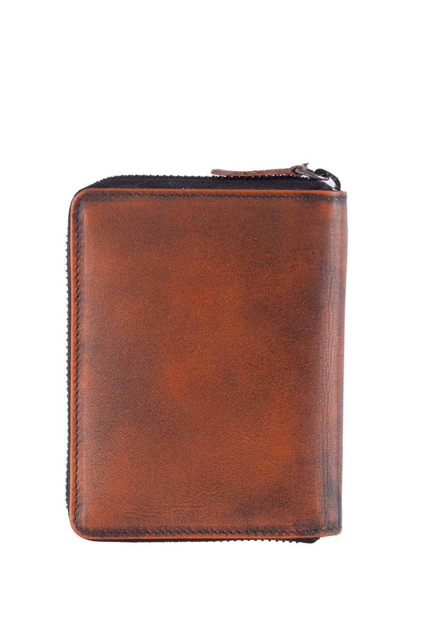 Destressed RV-Damenbörse RFID rusty orange