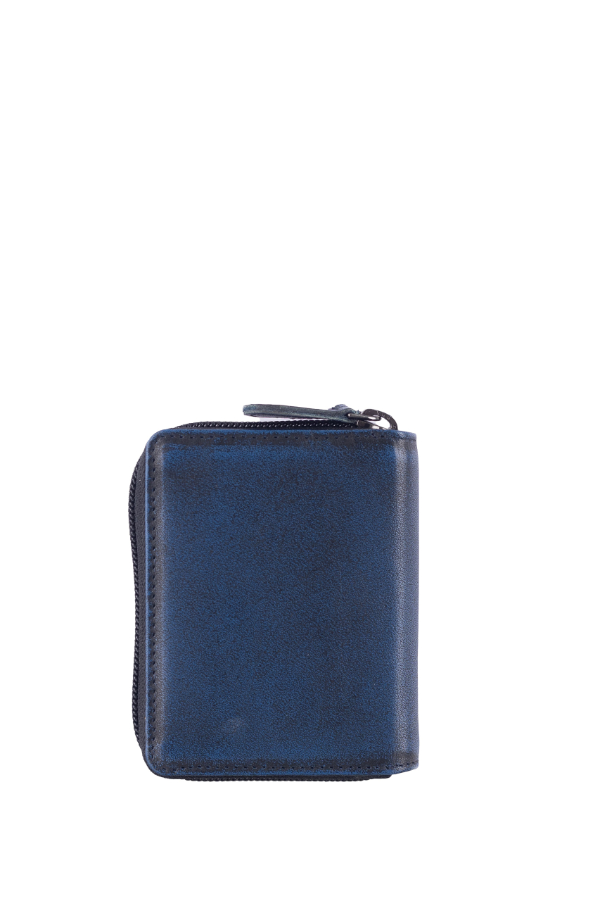 Destressed Kartenbörse RFID navy blue