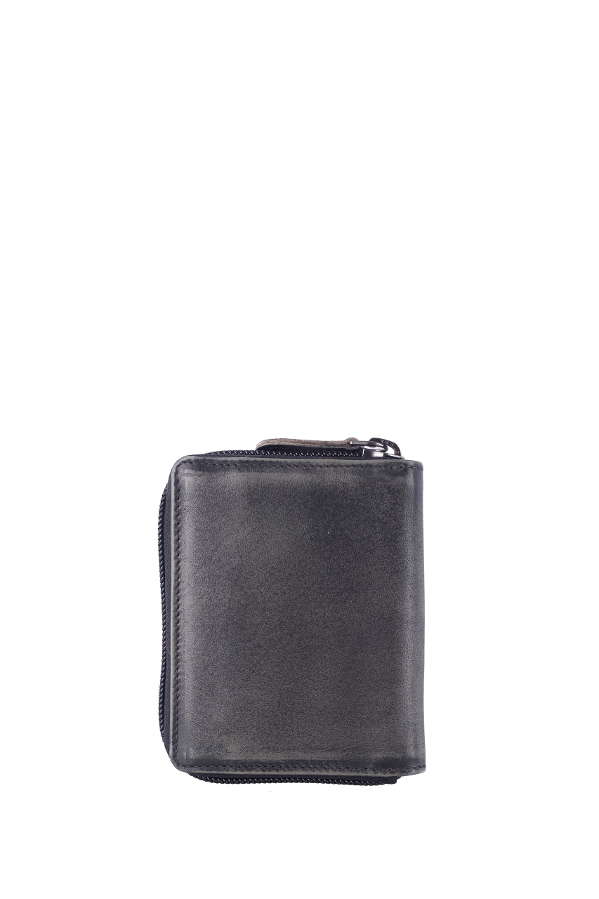 Destressed Kartenbörse RFID silver grey