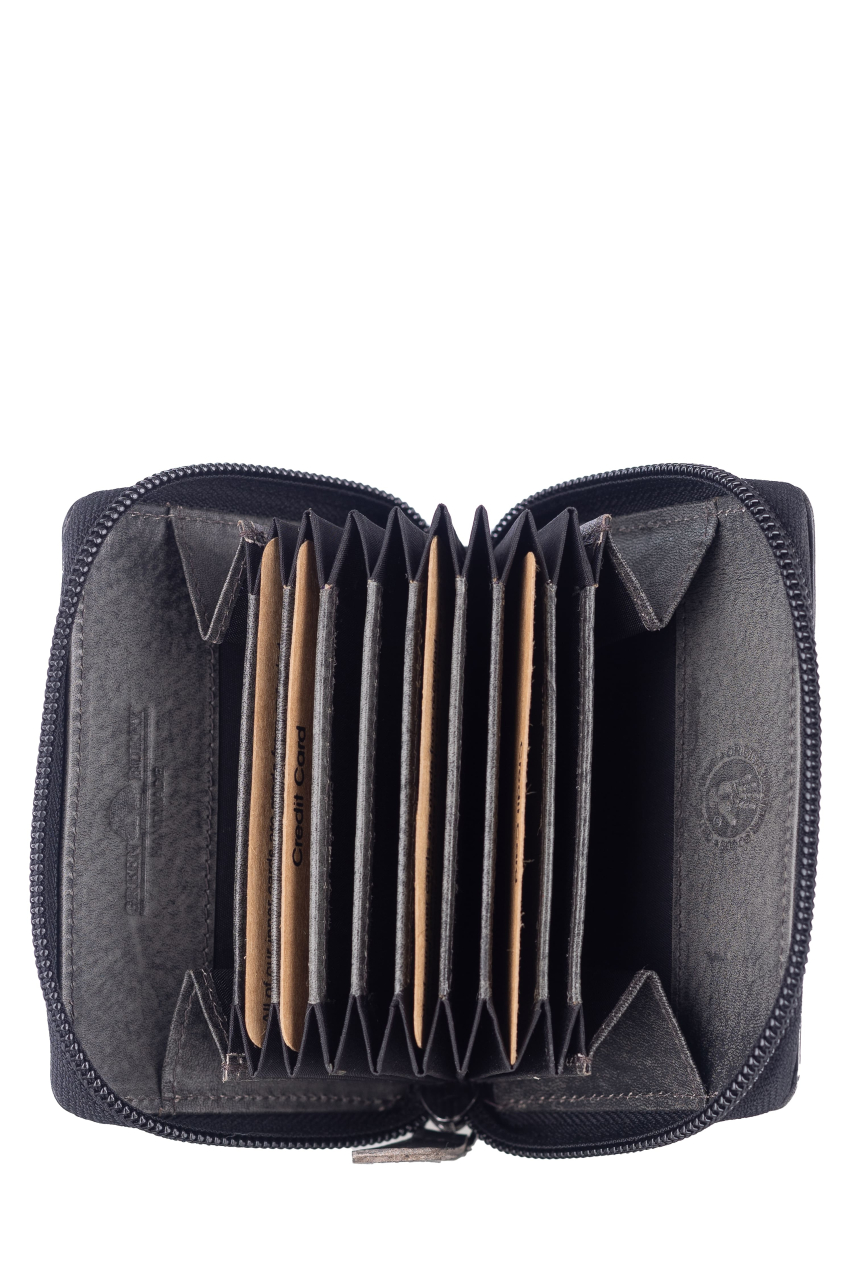 Destressed Kartenbörse RFID silver grey