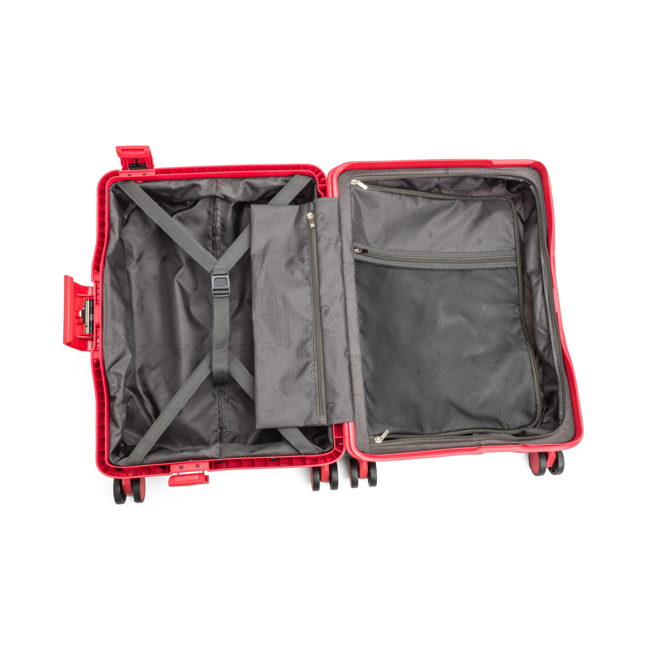 4-Rollen-Trolley rot 35 l