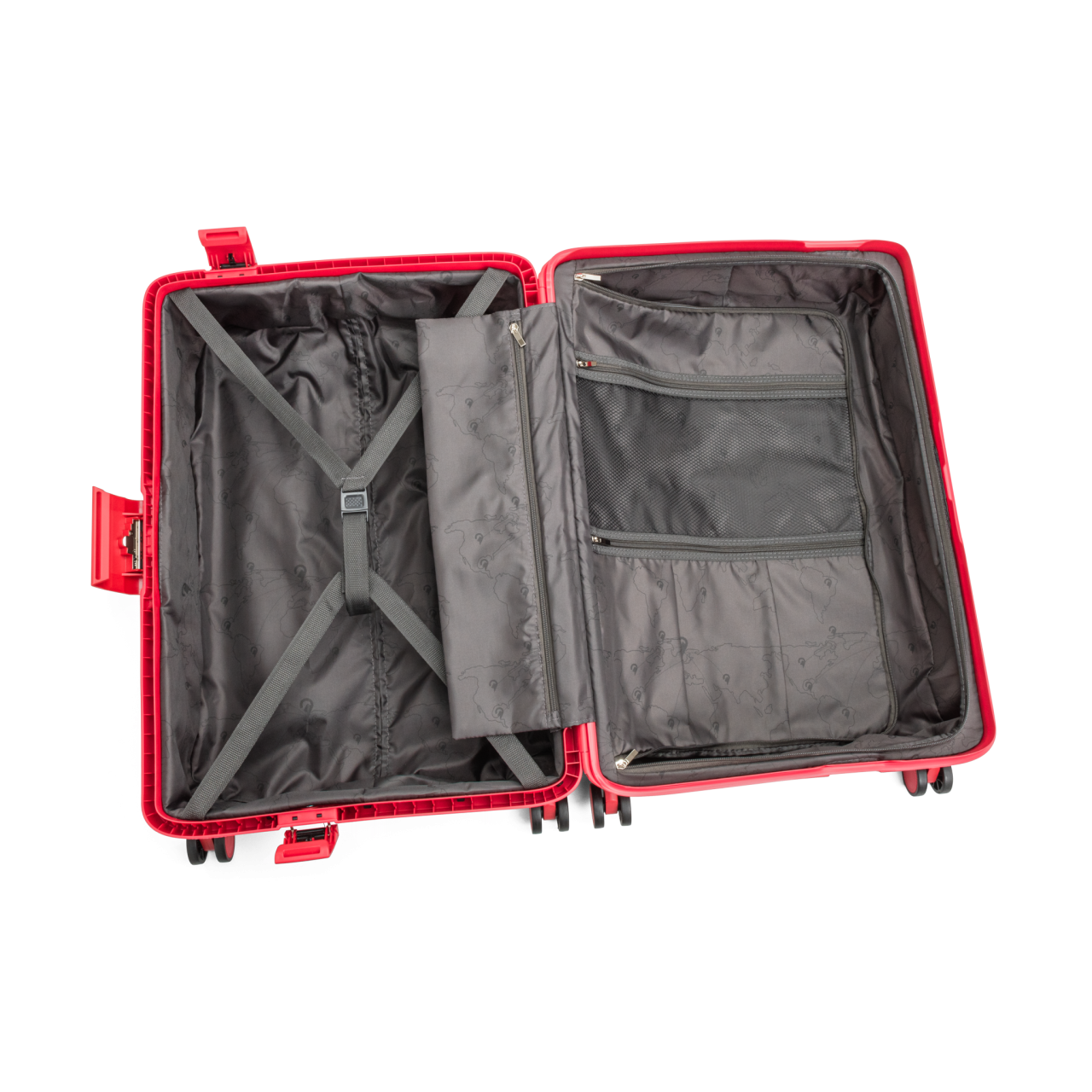 4-Rollen-Trolley rot 67 l