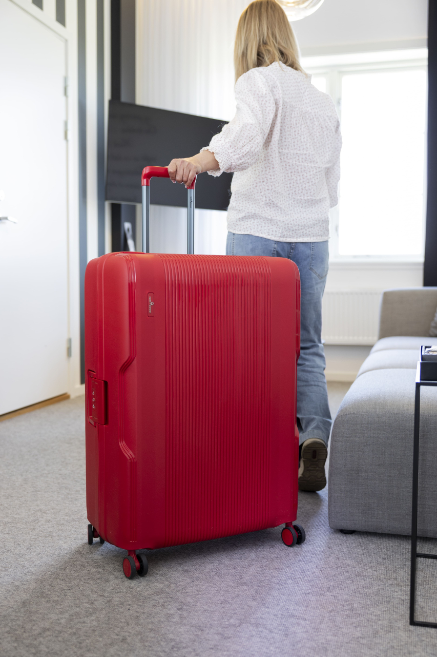 4-Rollen-Trolley rot 105 l