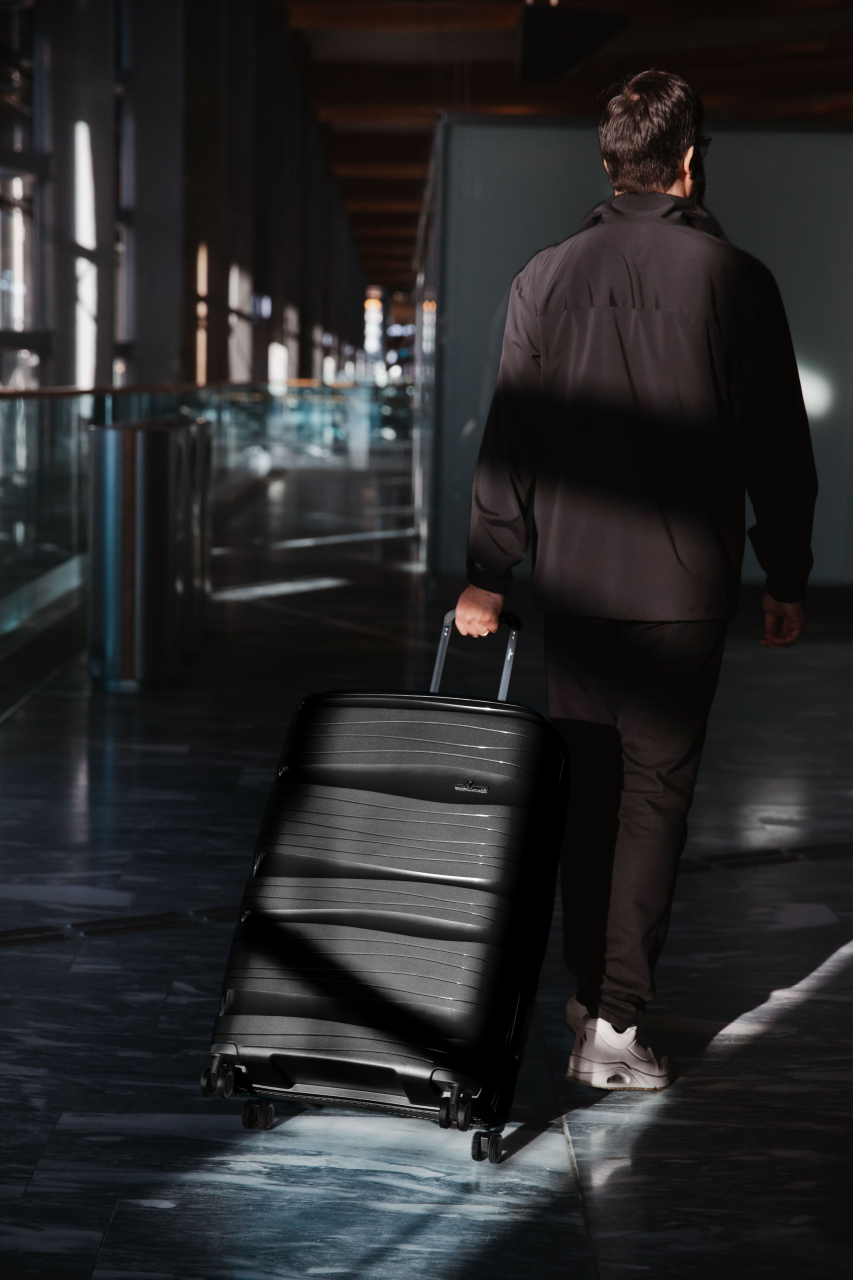 4-Rollen-Trolley schwarz 102 l