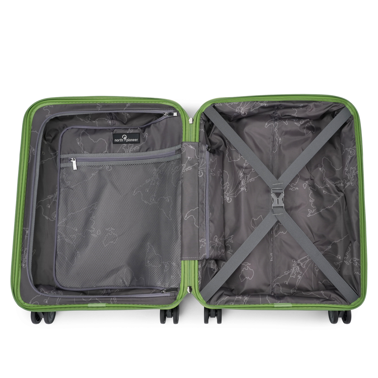 4-Rollen-Trolley grün 37 l