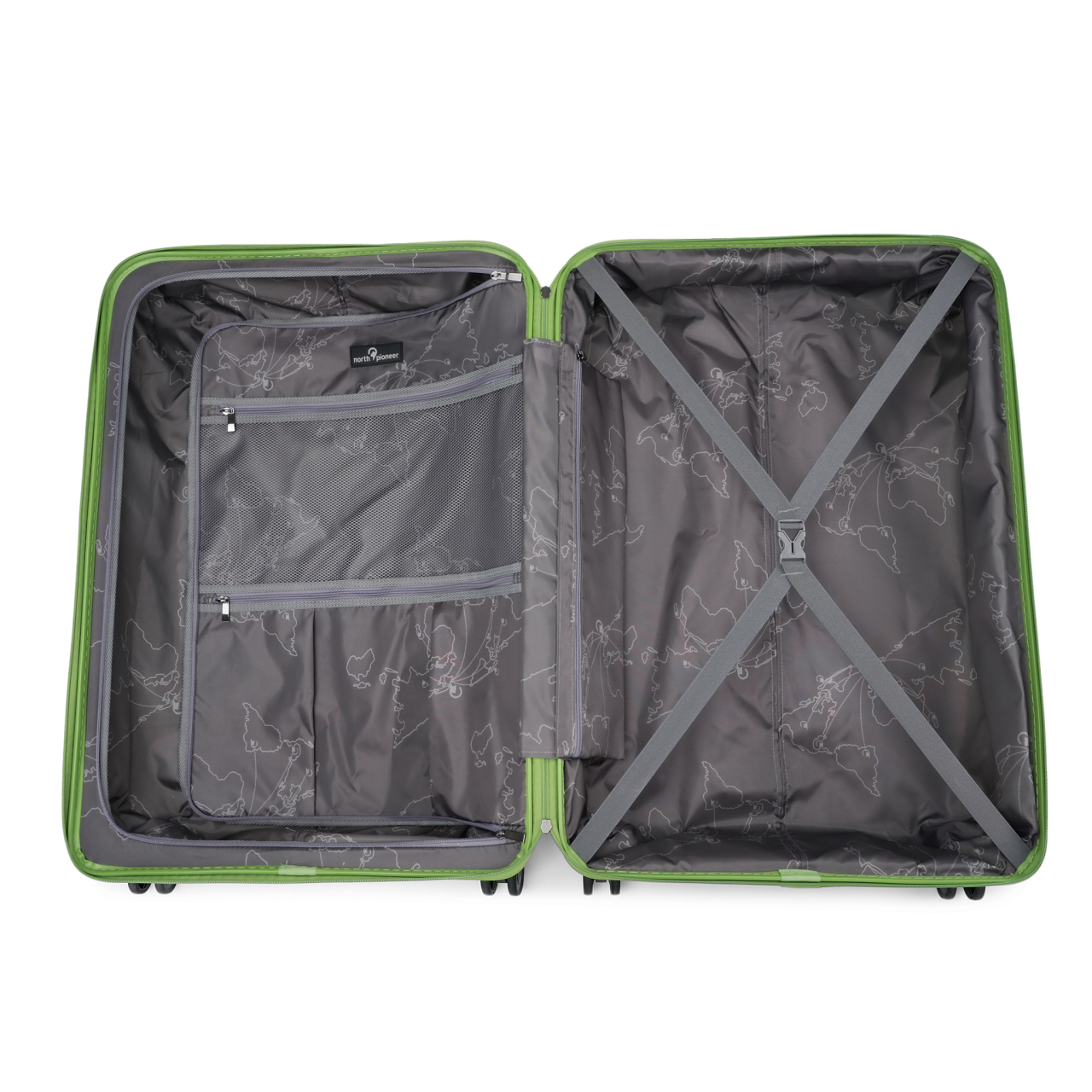 4-Rollen-Trolley grün 102 l