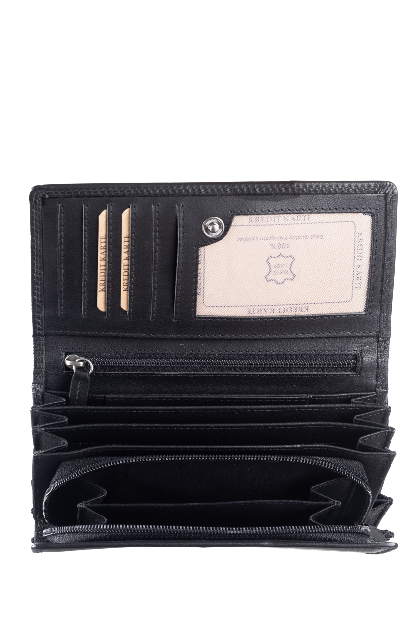 Fiorentina Damenbörse lang black RFID