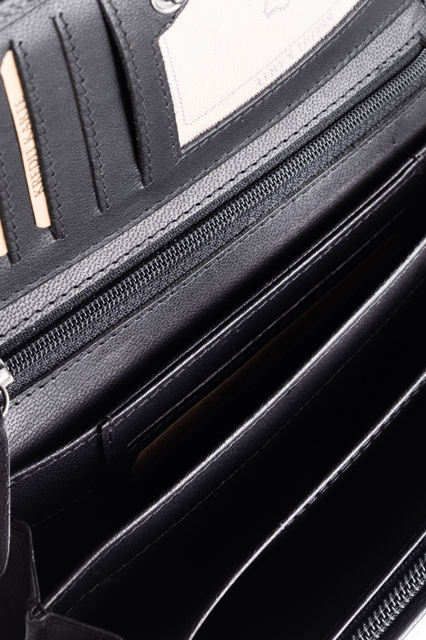 Fiorentina Damenbörse lang black RFID