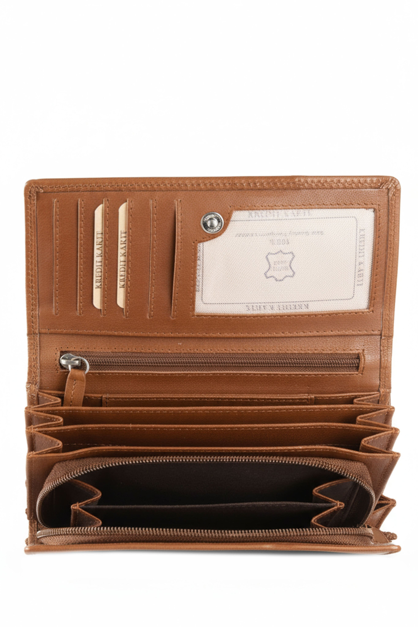 Fiorentina Damenbörse lang brown RFID