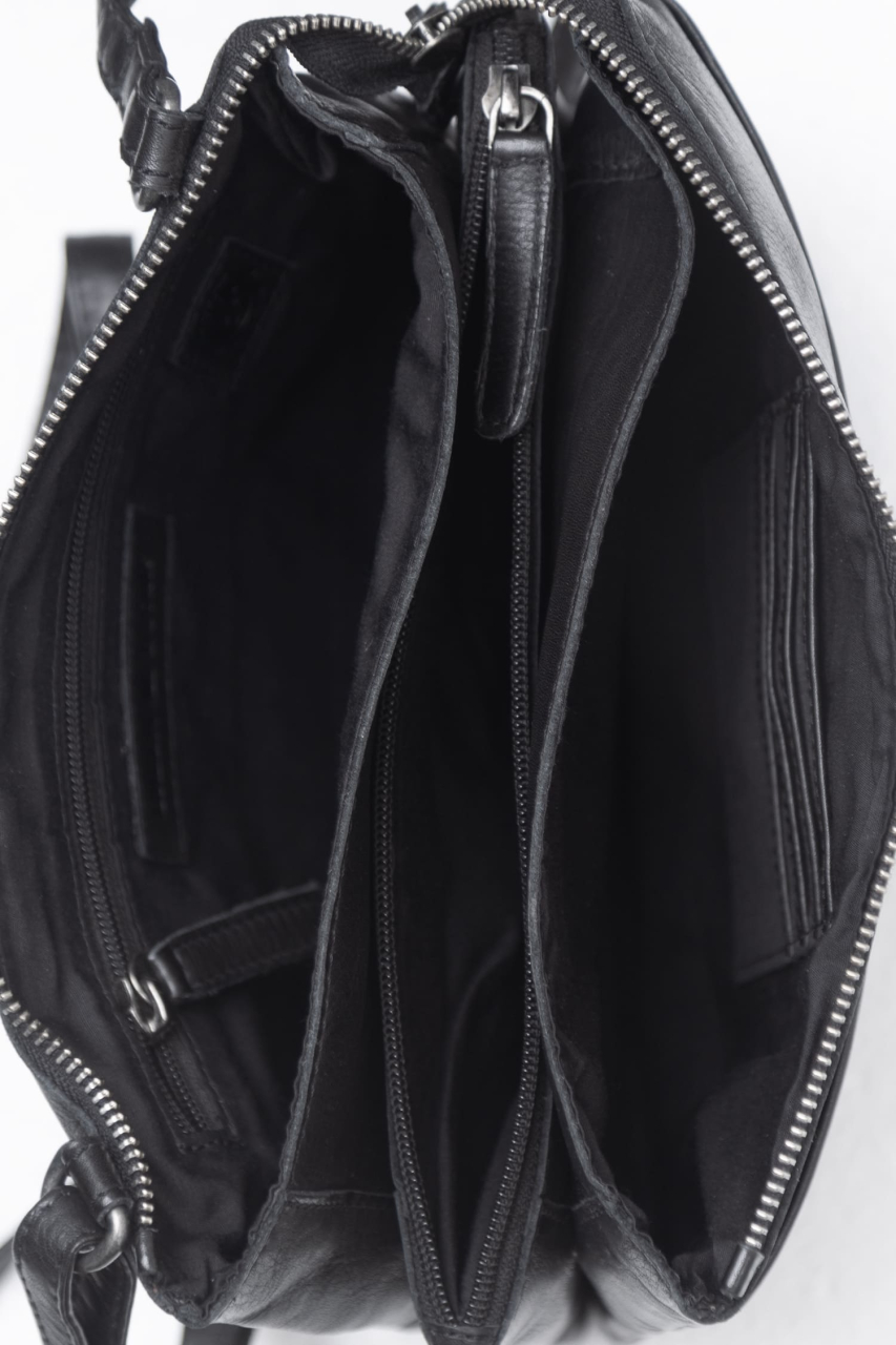 Colombiana RV Shoulderbag 3 zip small black