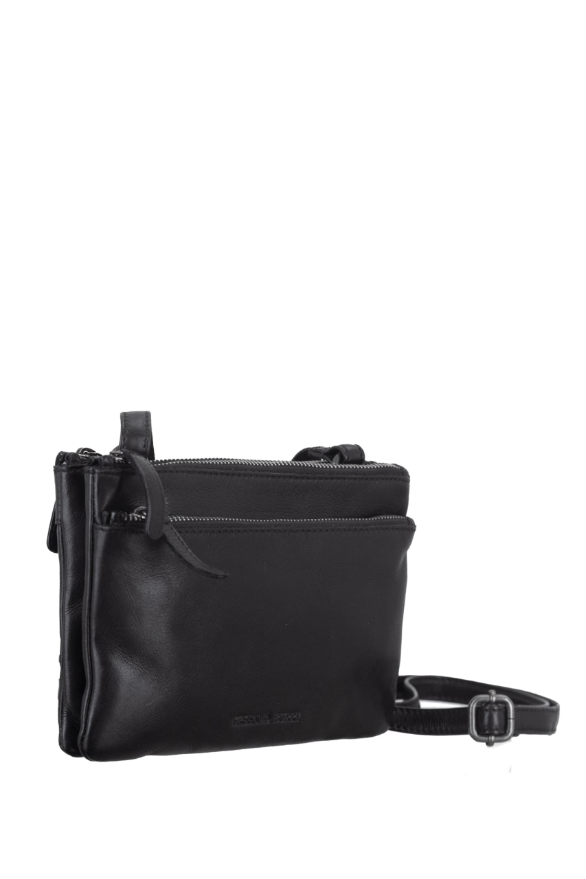 Colombiana RV Shoulderbag 3 zip small black