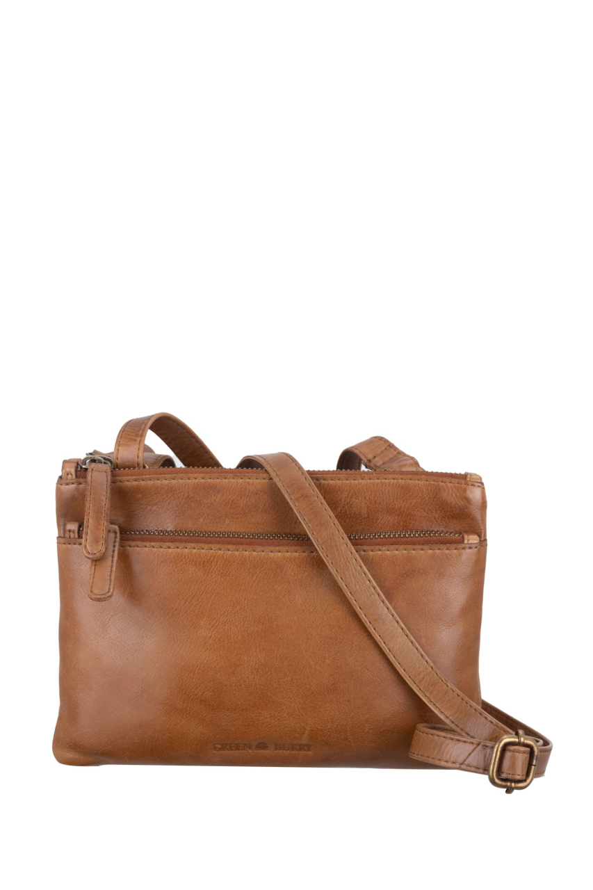 Colombiana RV Shoulderbag 3 zip small nougat