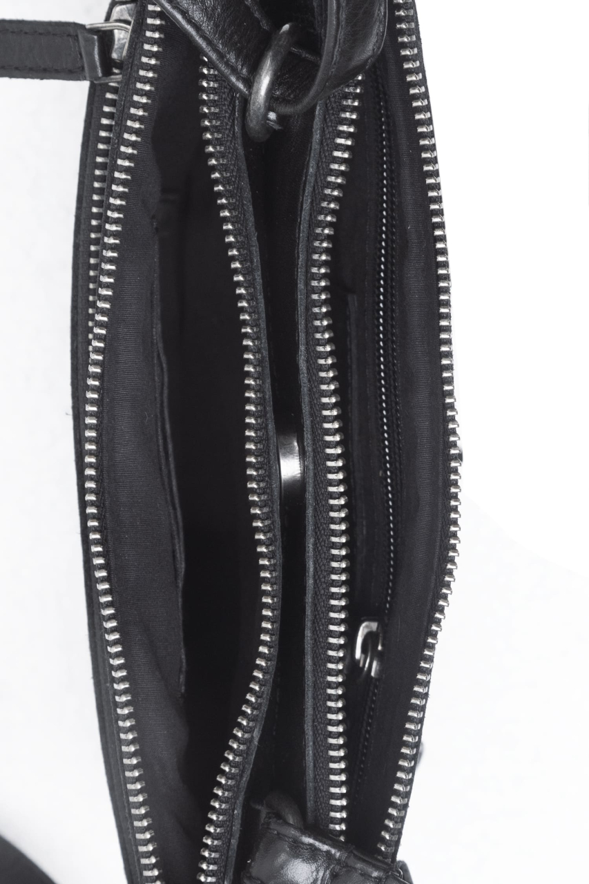 Colombiana RV Shoulderbag 3 zip medium black