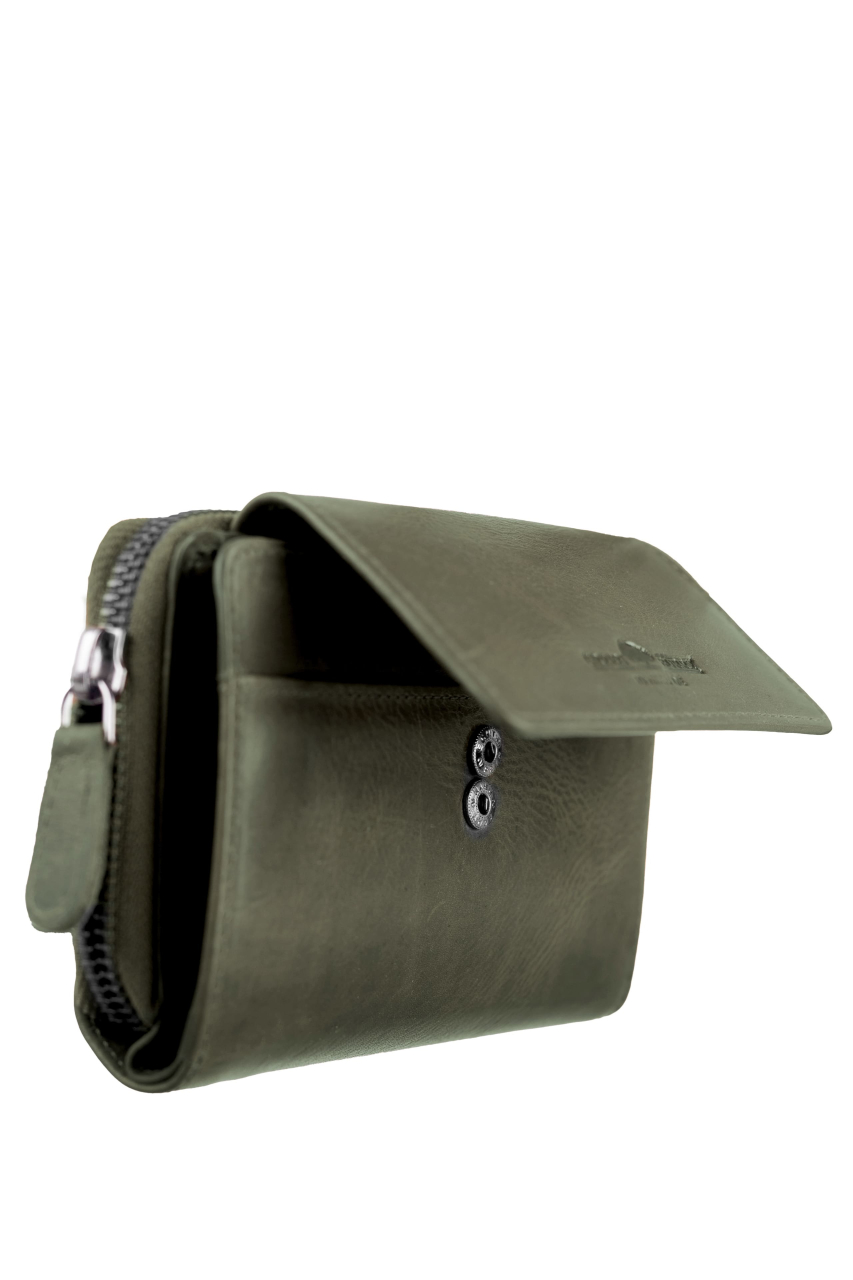 Newport RV-Damenbörse RFID british green